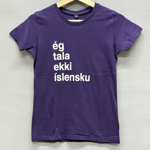 I Don't Speak Icelandic - Womens T-Shirt - Purple