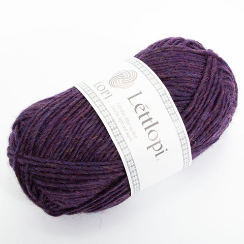 Létt Lopi - Icelandic Wool Yarn - 1414 - fjólublá samkemba/violet heather