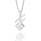 Alrun - Silver Bindrune - Necklace - Creation - Idontspeakicelandic