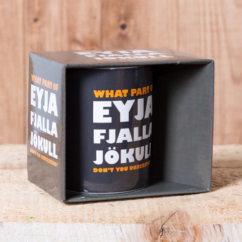 What Part of Eyjafjallajökull...  - Mug in a Box - Gray - Idontspeakicelandic