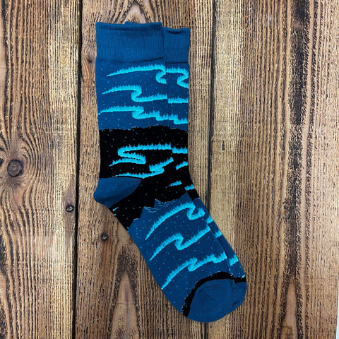Socks - The Northern Lights - Blue