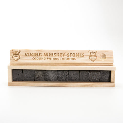 Viking Whiskey Stones - Wooden box long - Idontspeakicelandic