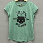 The Cats of Reykjavik - Women's T-shirt - Sage Green