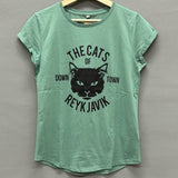 The Cats of Reykjavik - Women's T-shirt - Sage Green