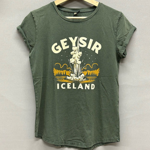 Geysir - Women's T-shirt - Stonewash Green