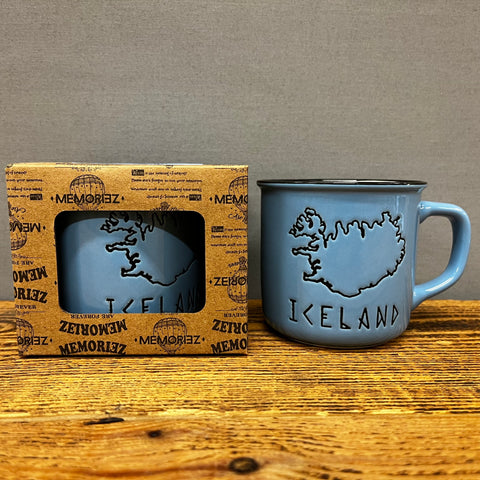 Iceland Runeletter - Mini Mug - Blue