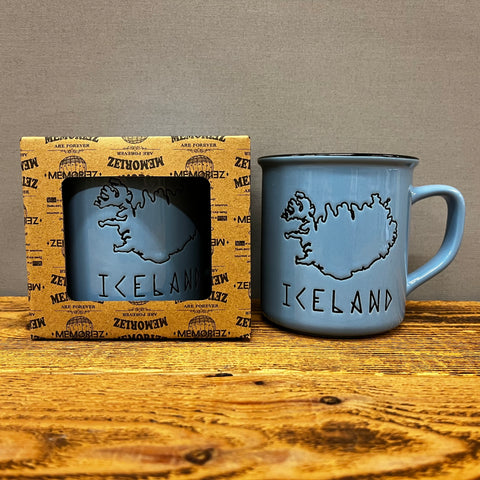 Iceland Runeletter - Mug - Blue