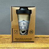 Iceland Mountains - rPET Travel Mug - with non-slip silicon sleeve