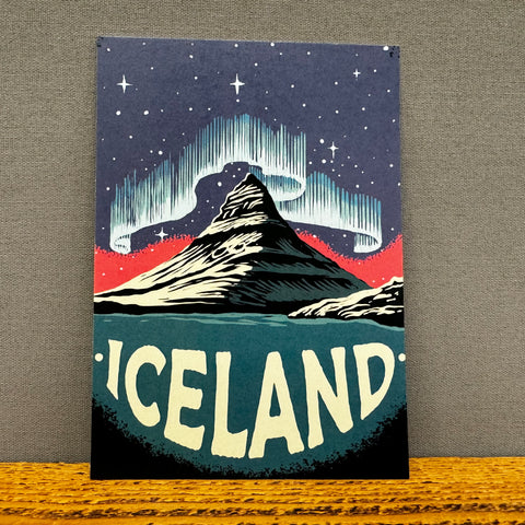 Postcard - Kirkjufell & Northern Lights