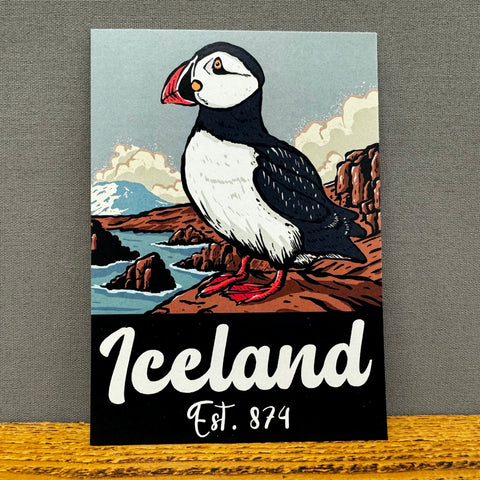 Postcard - Puffin Iceland