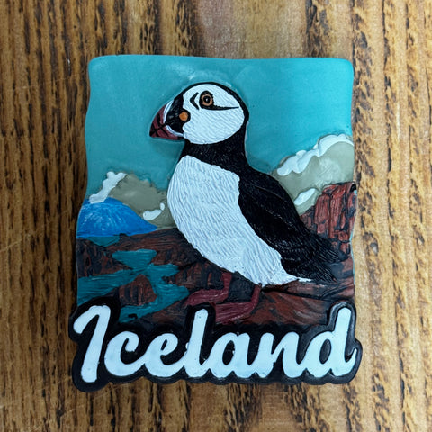 Puffin Iceland - Resin Magnet