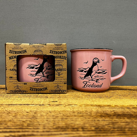 Puffin - Mini Mug - Pink