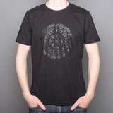 Runes Black - T-shirt - Black