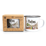 The Puffins - White Camping Mug