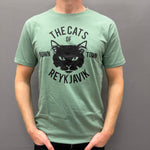 The Cats of Reykjavik - T-shirt - Sage Green