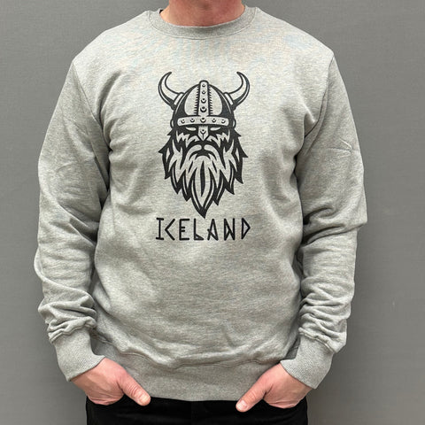 Unisex Sweatshirt - Viking Iceland - Light Gray