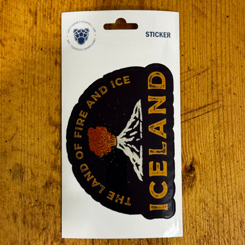 The Land of Fire and Ice - Sticker