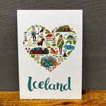 Postcard - Iceland Heart