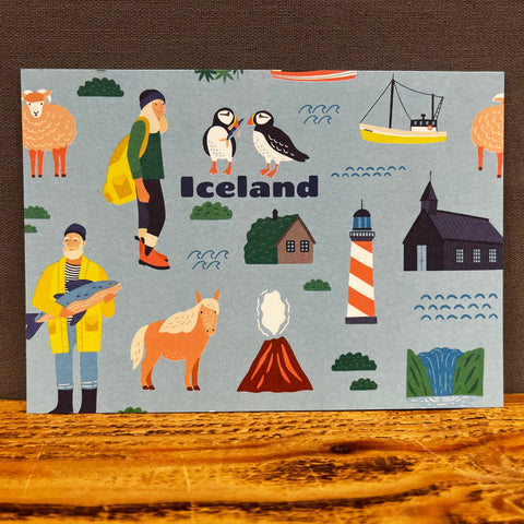 Postcard - Iceland Seamless