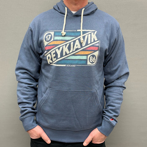 Unisex Hoody - Reykjavik Mix Tape - Blue