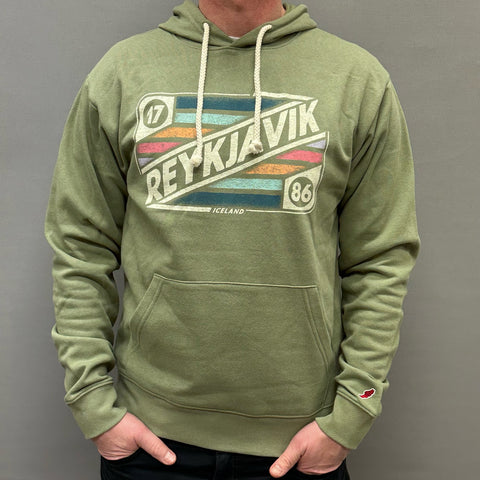 Unisex Hoody - Reykjavik Mix Tape - Green