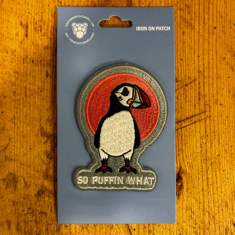 So Puffin What - Iron on Patch