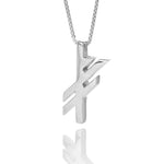 Alrun - Silver Bindrune - Necklace - Luck - Idontspeakicelandic