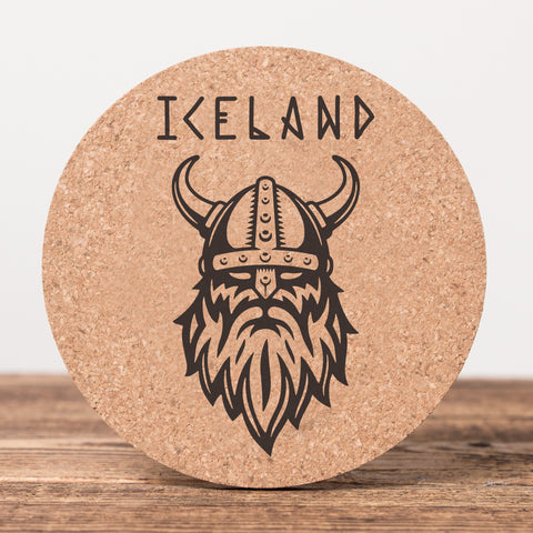 <transcy>Viking Iceland - Lot de 6 sous-verres en liège</transcy>