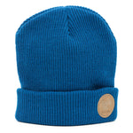 Beanie - Leather Patch - Iceland - Blue - Idontspeakicelandic