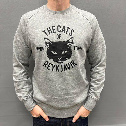 Unisex  Sweatshirt - The Cats of Reykjavik - Grey