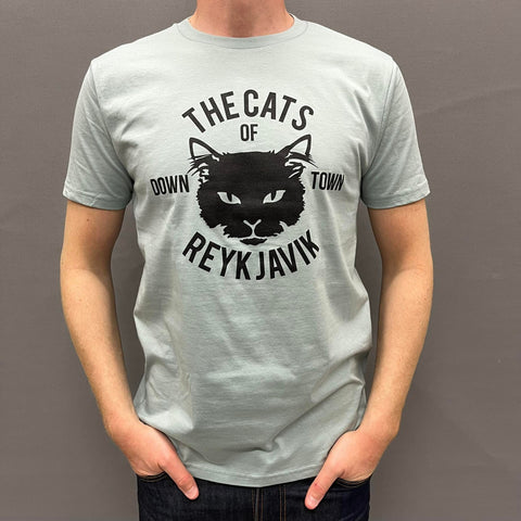 The Cats of Reykjavik - T-shirt - Slate Green