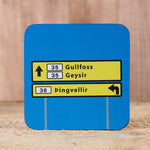 Gullfoss/Geysir - Set of 6 Cork Coasters - Idontspeakicelandic