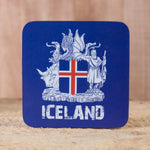 Icelandic Coat of Arms - Set of 6 Cork Coasters - Idontspeakicelandic
