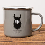 Drink Like a Viking - Camping Mug - Gray - Idontspeakicelandic