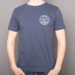 Dive Into It Badge - T-Shirt - Denim Blue