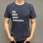 I don't speak Icelandic - T-shirt - Navy Salvage