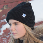 Fisherman Beanie - Black - Idontspeakicelandic