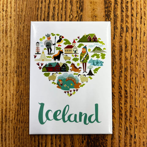 Iceland Heart - Magnet