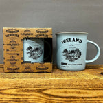 Iceland Map - Story Mug - Blue