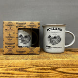 Iceland Map - Story Mug - Grey