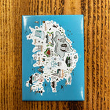 Iceland Map - Magnet