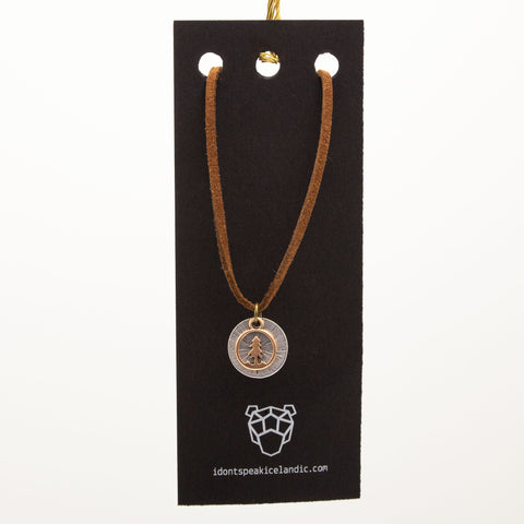 Leather Necklace - Tree - WNA259