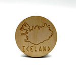Wooden Magnet - Iceland Rune Font
