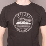 Iceland, a true Adventure - T-Shirt - Black/Silver Print
