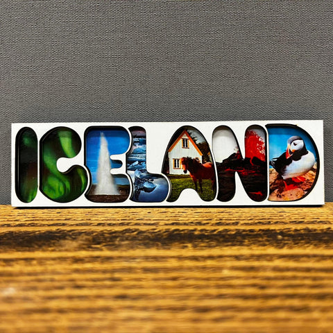 Iceland - Laser Cut Layered Magnet