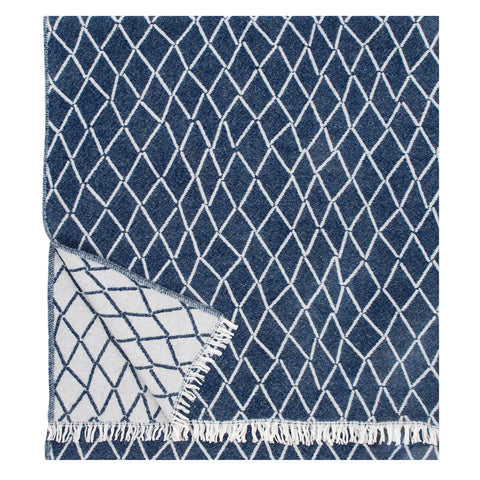 Eskimo - Quality Wool Blanket from Finland - Blueberry - Idontspeakicelandic