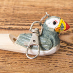 Puffin - Wooden Whistle Keychain - Idontspeakicelandic