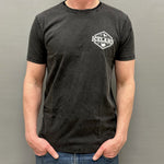Mountains Badge - T-shirt - Stone Wash Black