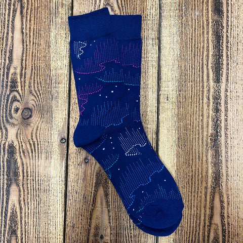 Socks - The Northern Lights - Navy