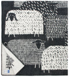 <transcy>Pakapaat - Couverture en laine de qualité finlandaise - Noir / Blanc</transcy>
